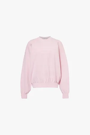 Alexander Wang Brand-intarsia Oversized-fit Stretch-knit Jumper