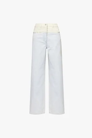 Givenchy Contrast-panel Straight-leg Mid-rise Jeans