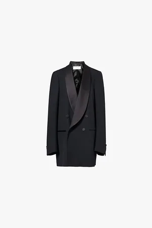 DRIES VAN NOTEN Blinker Shawl-lapel Oversized Wool-blend Blazer