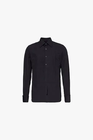 Tom Ford Pleated-bib Slim-fit Cotton Shirt