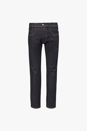 Replay Anbass Hyperflex Slim-fit Straight-leg Stretch-denim-blend Jeans