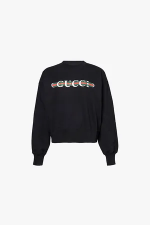 Gucci Logo-print Relaxed-fit Cotton-jersey Sweatshirt