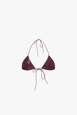 Jaded London Abstract-pattern Triangle-cups Bikini Top