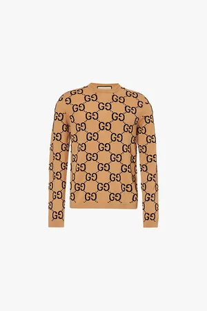 Gucci Monogram-intarsia Regular-fit Wool Jumper