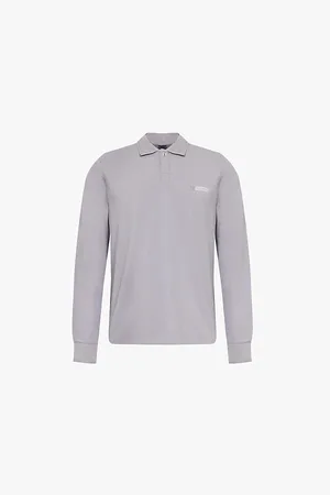 Paul Smith Tilt Long-sleeved Cotton-piqué Polo Shirt