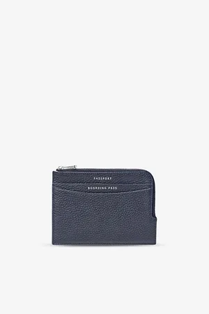 ASPINAL OF LONDON Logo-embossed Zipped Travel Wallet 12cm