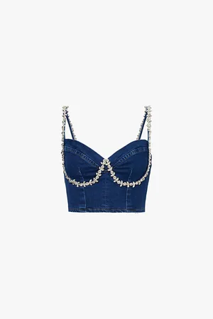 Amy Lynn Raye Cropped Stretch- Blend Top