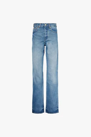 Jacquemus Faded-wash Straight-leg Mid-rise Jeans