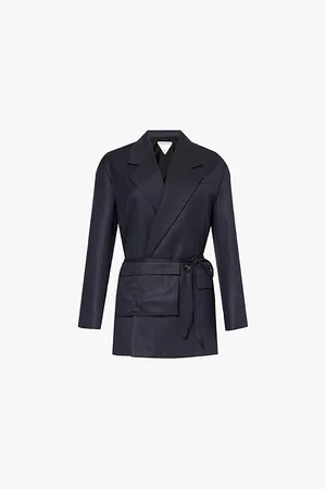 Bottega Veneta Patch-pocket Double-breasted Wool Blazer