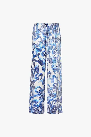 DRIES VAN NOTEN Puvis Sequin-embellished Woven Trousers
