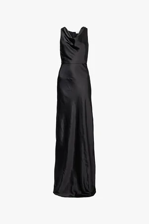 Six Stories Cowl-neck Sleeveless Woven Maxi Dress