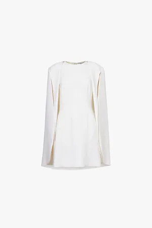 Stella McCartney Cape-panel Sleeveless Woven Mini Dress
