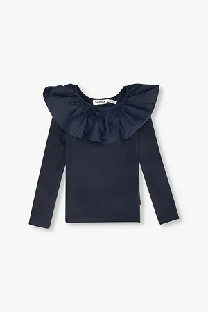 Molo Renate Ruffled-collar Stretch-organic-cotton Top 3-12 Years
