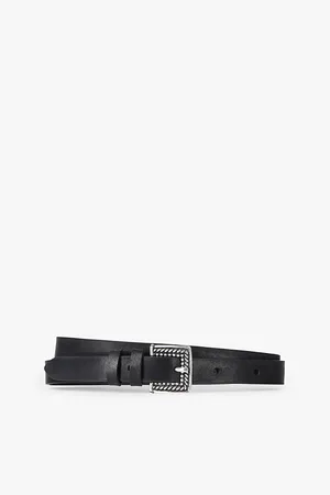 The Kooples Metal-buckle Leather Belt