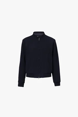 Emporio Armani Textured Regular-fit Stretch-wool Jacket