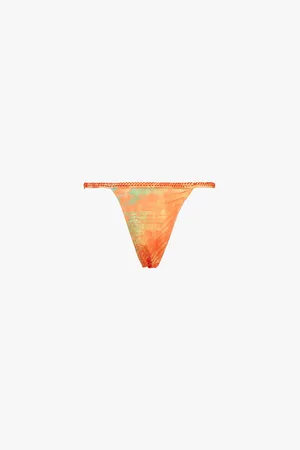 Jaded London Abstract-pattern High-leg Bikini Bottoms