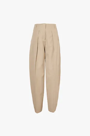 Jacquemus Pressed-creased High-rise Balloon-leg Woven Trousers