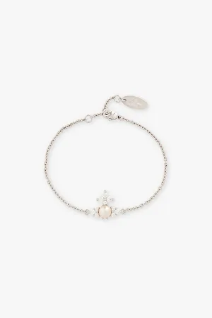 Vivienne Westwood Feodora Brass and Cubic Zirconia Bracelet