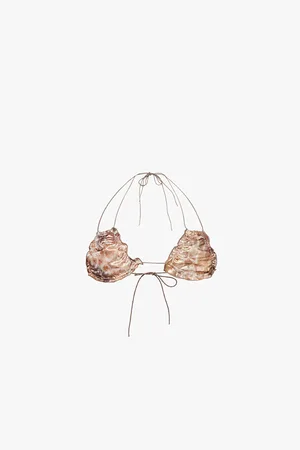 Jaded London Abstract-pattern Metallic Bikini