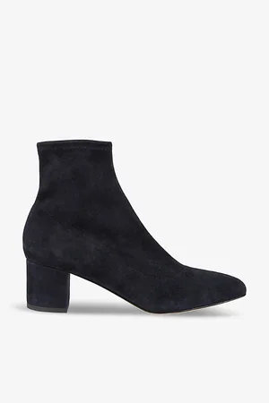 LK Bennett Grove Stretch Heeled Suede Ankle Boots