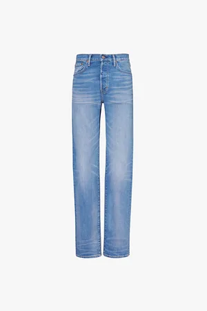 Tom Ford Faded-wash Slim-leg Denim-blend Jeans