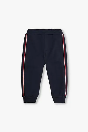 Moncler Brand-patch Striped-trim Cotton-blend Jersey Jogging Bottoms 6 Months - 3 Years
