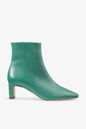LK Bennett Margaux Heeled Leather Ankle Boots