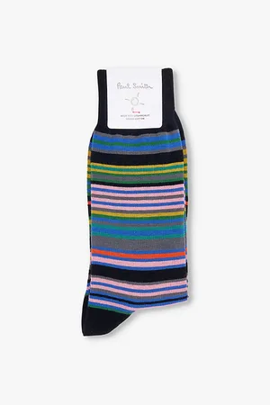 Paul Smith Hawkins Stripe Cotton-blend Socks