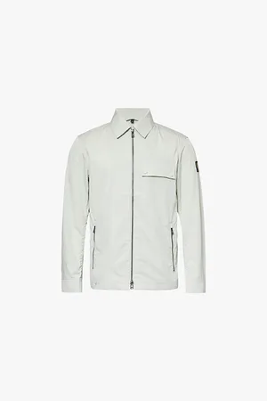 Belstaff Depot Brand-patch Regular-fit Cotton-blend Jacket
