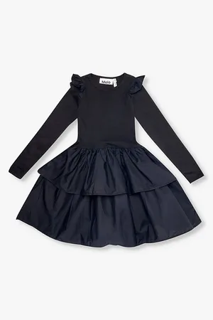 Molo Cathi Ruffled-trim Organic-cotton Blend Dress 3-12 Years