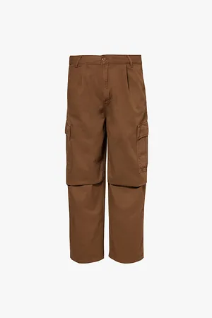 Carhartt Cole Flap-pocket Wide-leg Cotton Twill Trousers