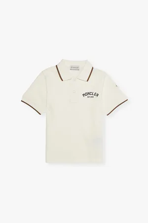 Moncler Brand-embroidered Relaxed-fit Cotton-piqué Polo Shirt 4-14 Years
