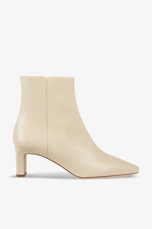 LK Bennett Margaux Heeled Leather Ankle Boots