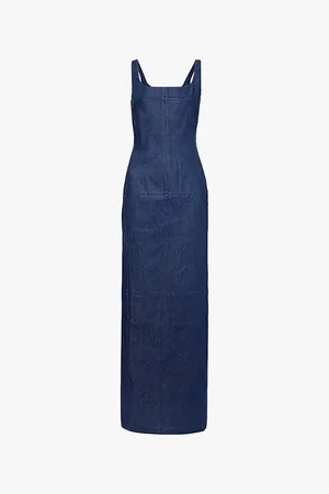 Jacquemus Sleeveless Scoop-neck Denim Maxi Dress