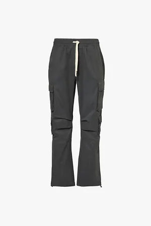 The Couture Club Flap-pocket Drawstring-waist Cotton-blend Trousers