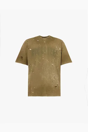 Dsquared2 Distorted Logo-print Relaxed-fit Cotton-jersey T-shirt