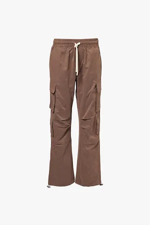 The Couture Club Essentials Patch-pocket Straight-leg Cotton-blend Trousers
