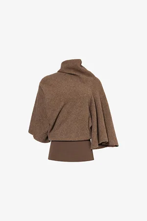 Rick Owens Cylinder Cowl-neck Wool Top