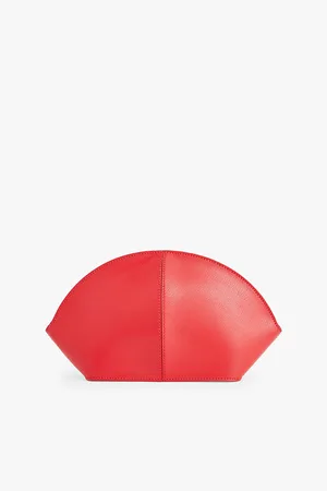 The Row Mel Leather Clutch Bag