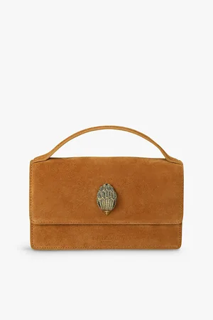 Kurt Geiger Bond Small Top-handle Suede Shoulder Bag