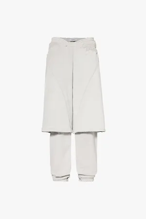 SRVC Riot Over-lapped Panel Cotton Jersey Trousers