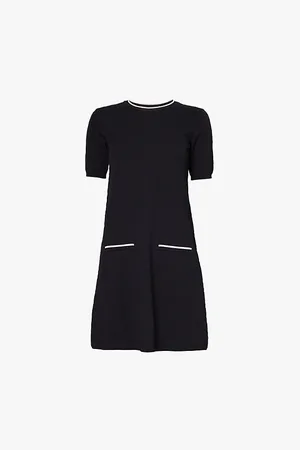 VALENTINO GARAVANI Iconographe Monogram-pattern Stretch-woven Blend Mini Dress