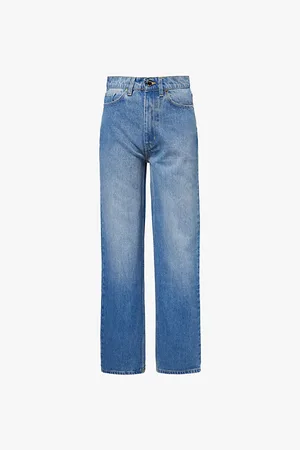 Casablanca Faded-wash Straight-leg Mid-rise Jeans