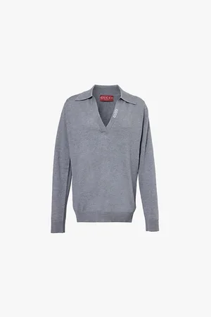 Gucci V-neck Relaxed-fit Wool-knit Jumper