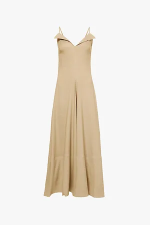 Proenza Schouler Ruby Sleeveless Stretch-linen Blend Midi Dress