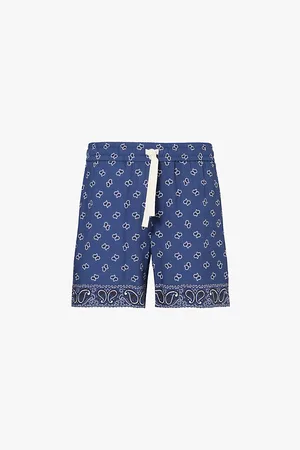 Palm Angels Paisley-print Drawstring-waist Woven Shorts