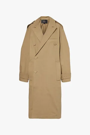 Entire Studios Double-breasted Relaxed-fit Cotton Coat
