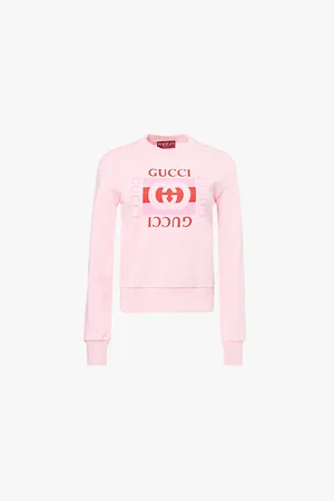 Gucci Branded-print Relaxed-fit Cotton-jersey Sweatshirt
