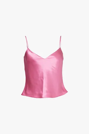 GALVAN Ischia V-neck Satin Top
