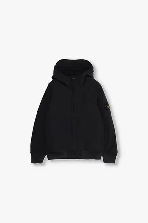 Stone Island Brand-badge Hooded Stretch-woven Jacket 6-14 Years